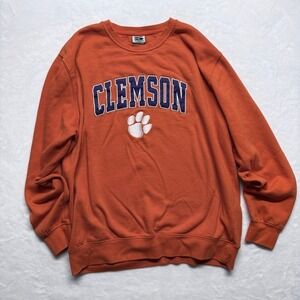 Stadium Athletics Clemson Tigers Crewneck Sweatshirt‎ Orange XXL Paw Print